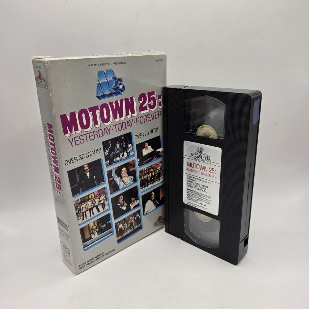 Motown 25: Yesterday, Today, Forever VHS MGM/UA NTSC Michael Jackson 1983